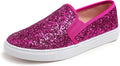 Womens Slip-On Glitter Loafers - Comfortable Everyday Flats