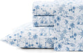 King Cotton Percale Sheets Set - Crisp, Cool Surfside Blue