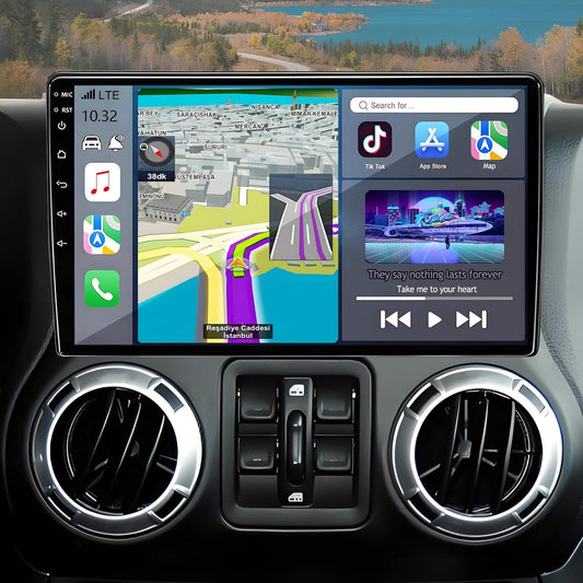 Car Stereo Radio for Jeep Wrangler JK 2007-2018 with 10.2 Inch Display
