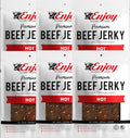 Enjoy Hot Beef Jerky 12 oz (Pack of 6) - Traditional Hot Flavor