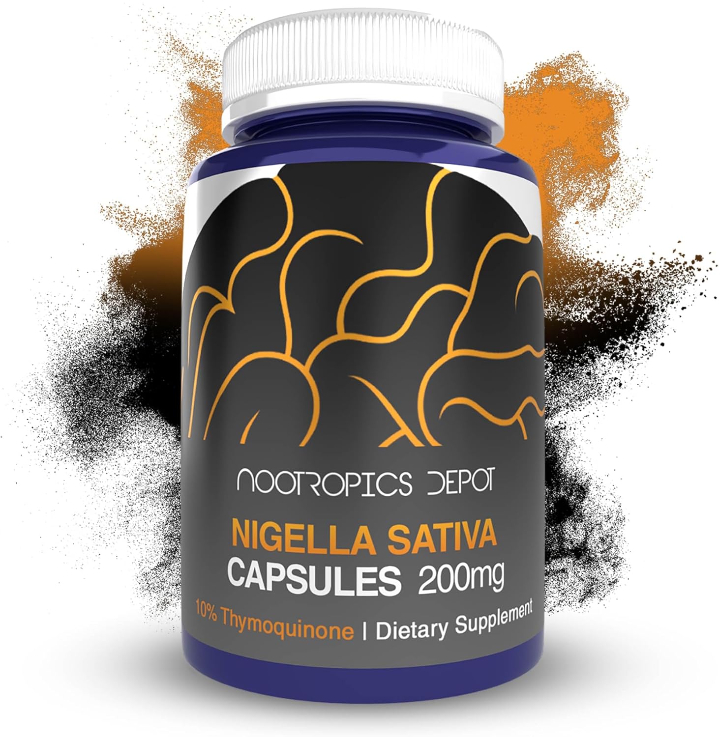 Nootropics Depot Nigella Sativa Extract Capsules for Brain Health