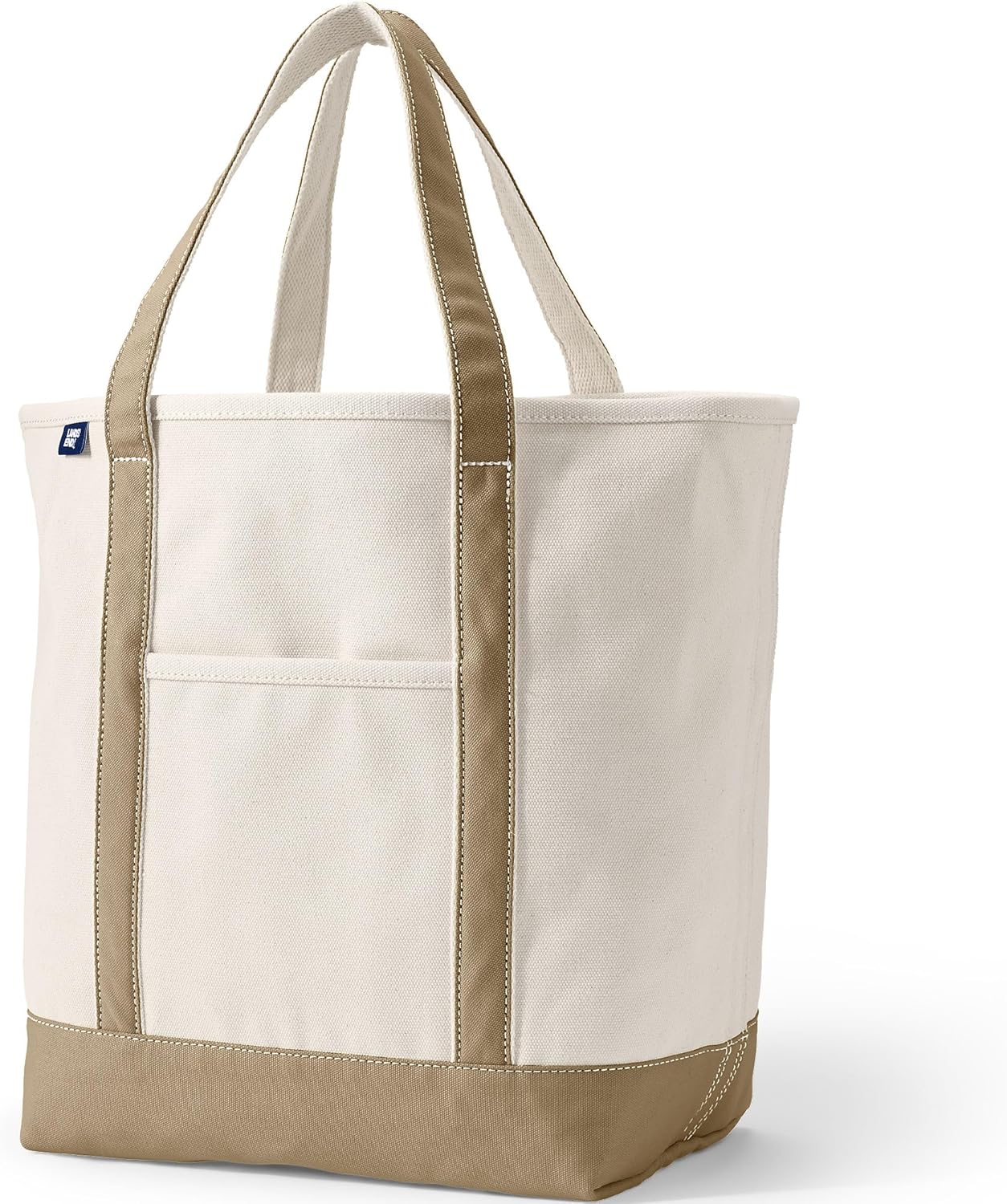 Durable Lands' End Open Top Canvas Tote Bag for Everyday Use