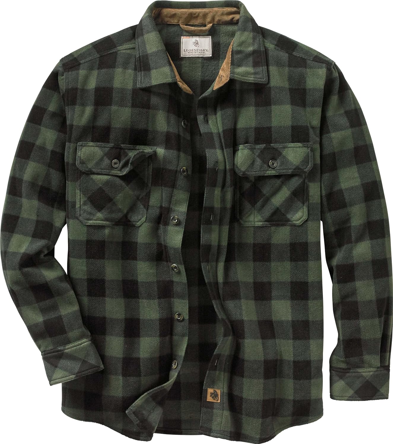 Legendary Whitetails Men's Long Sleeve Fleece Shirt for Comfort