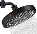 High Pressure Rainfall Shower Head - 6 in Oil Rubbed Bronze