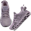 Womens Breathable Knit Walking Running Sneakers - Lightweight Support