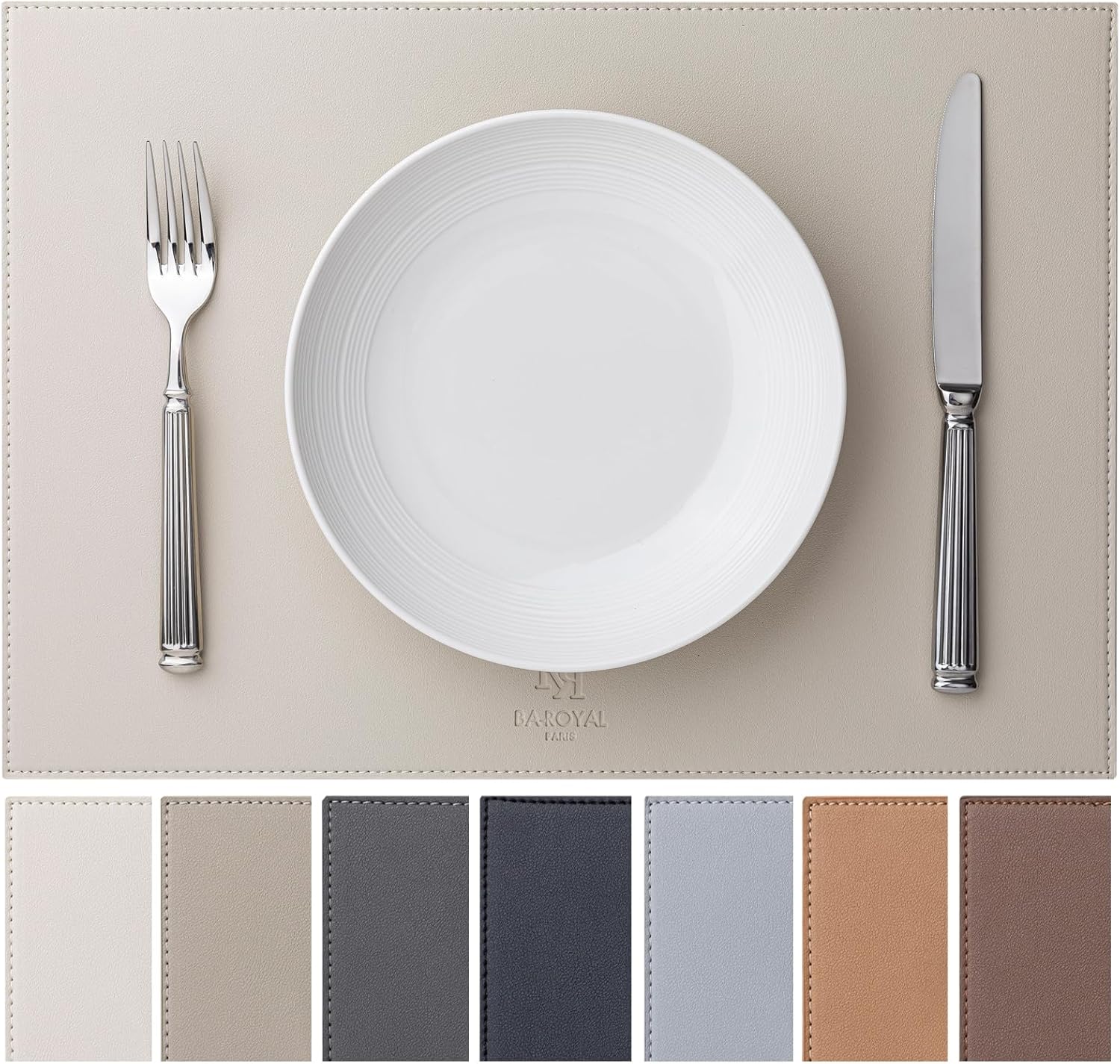 Faux Leather Placemats Set of 12 for Elegant Dining Experience