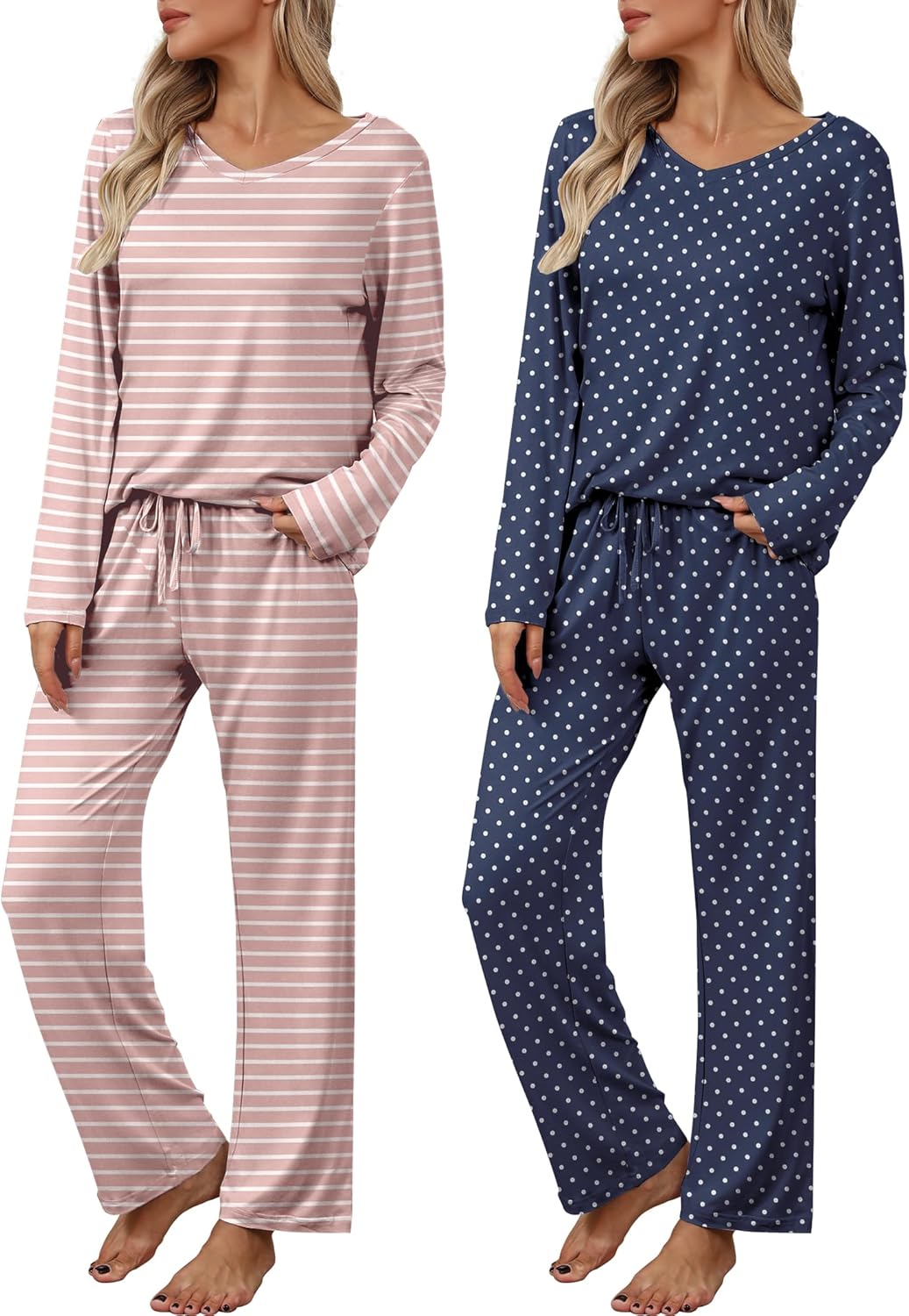 Ekouaer Womens 2 Pack Pajama Set for Ultimate Comfort and Style