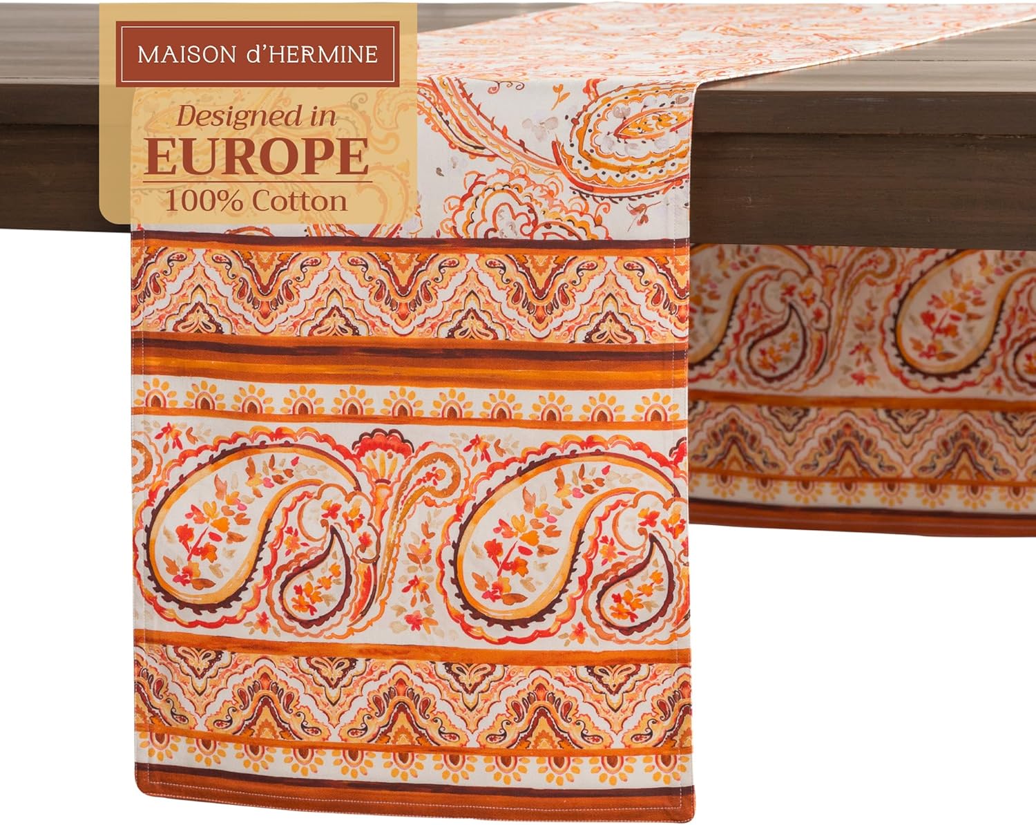 Maison d' Hermine 100% Cotton Table Runner for Holiday Decor