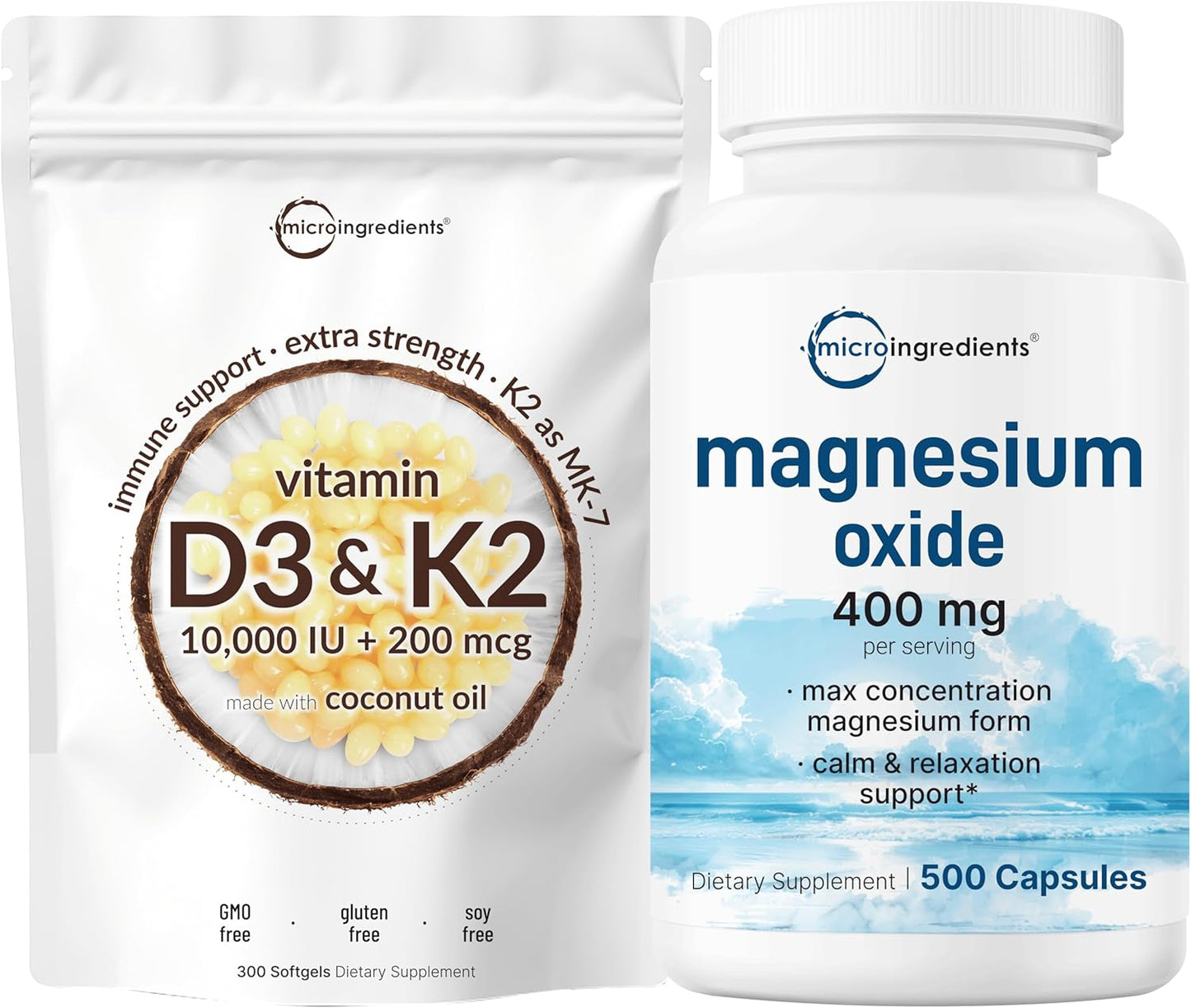 Vitamin D3 + K2 Bundle Pack | Max Concentration