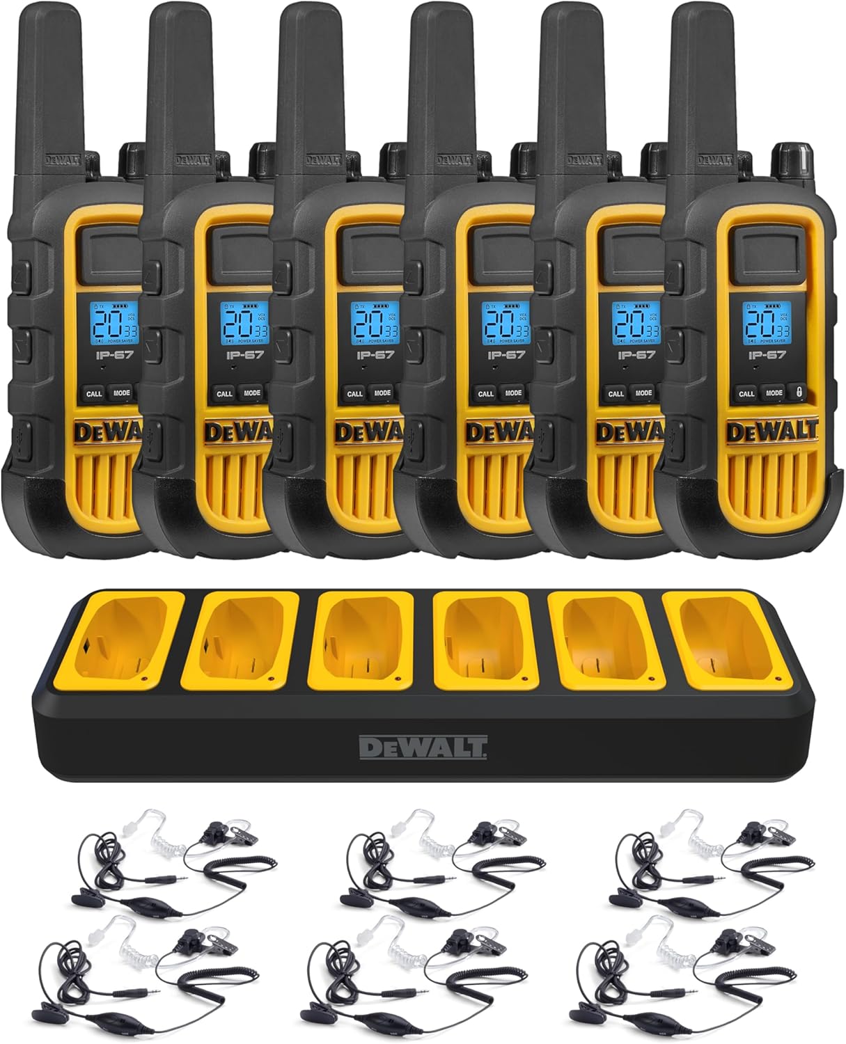 DEWALT FRS Walkie Talkies Long Range 2 Way Radio for Teams