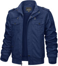 TACVASEN Men's Winter Jacket - Fleece Lined Military Cargo Coat