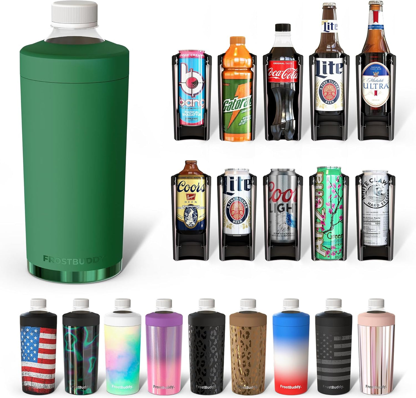 Frost Buddy Universal Buddy XL Can Cooler for All Drink Sizes