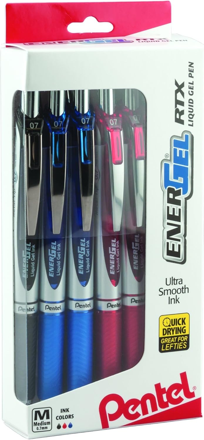 Pentel EnerGel RTX Liquid Gel Pen 12-Pk!