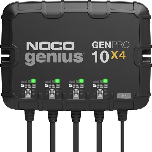 NOCO Genius 4-Bank Marine Charger: Fast, Waterproof, Versatile