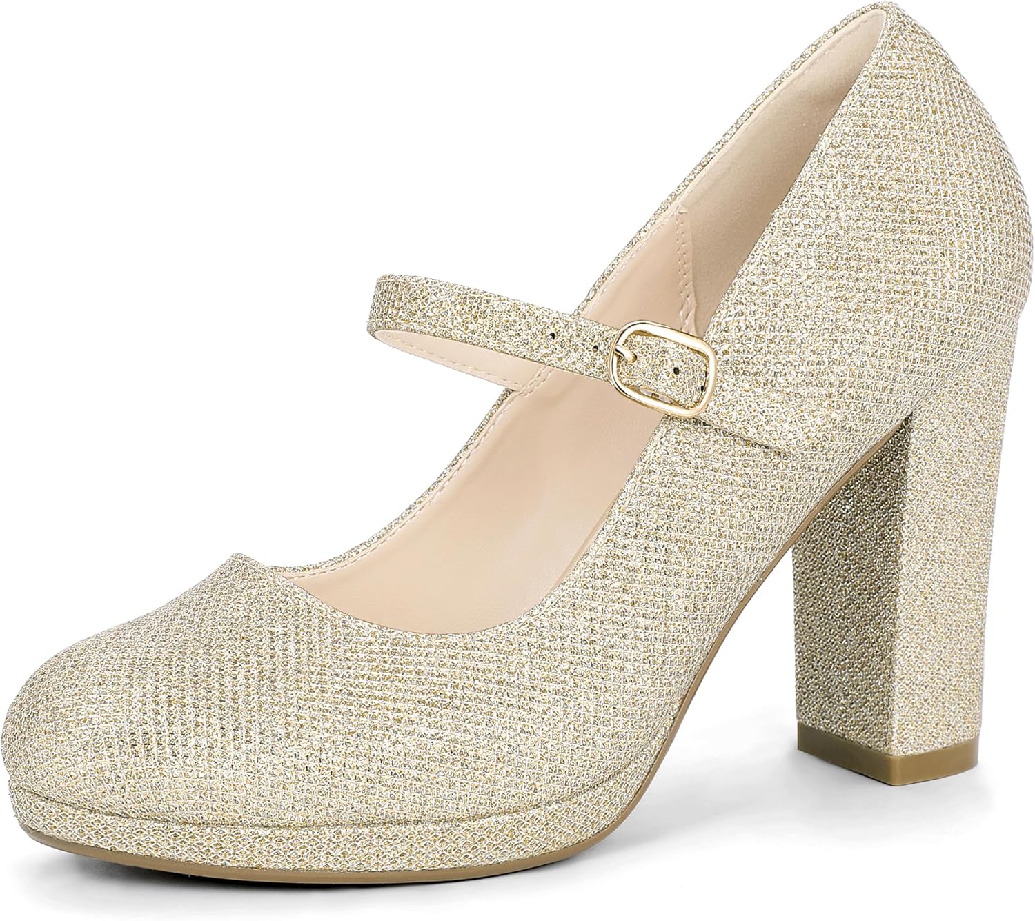 IDIFU Mary Jane Shoes Closed Toe Heels for Stylish Comfort