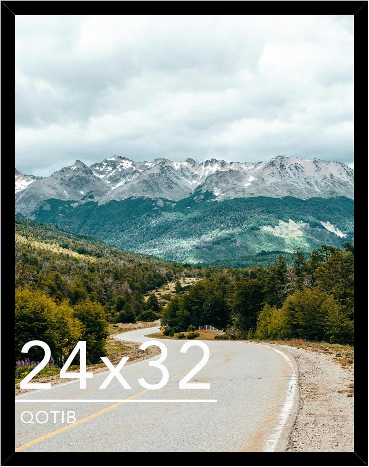 Wood 24x32 Picture Frame Black for Stylish Wall Decor