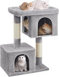 Feandrea Cat Tree 39.8-Inch XL Cat Tower - Roomy Perch & 2 Caves