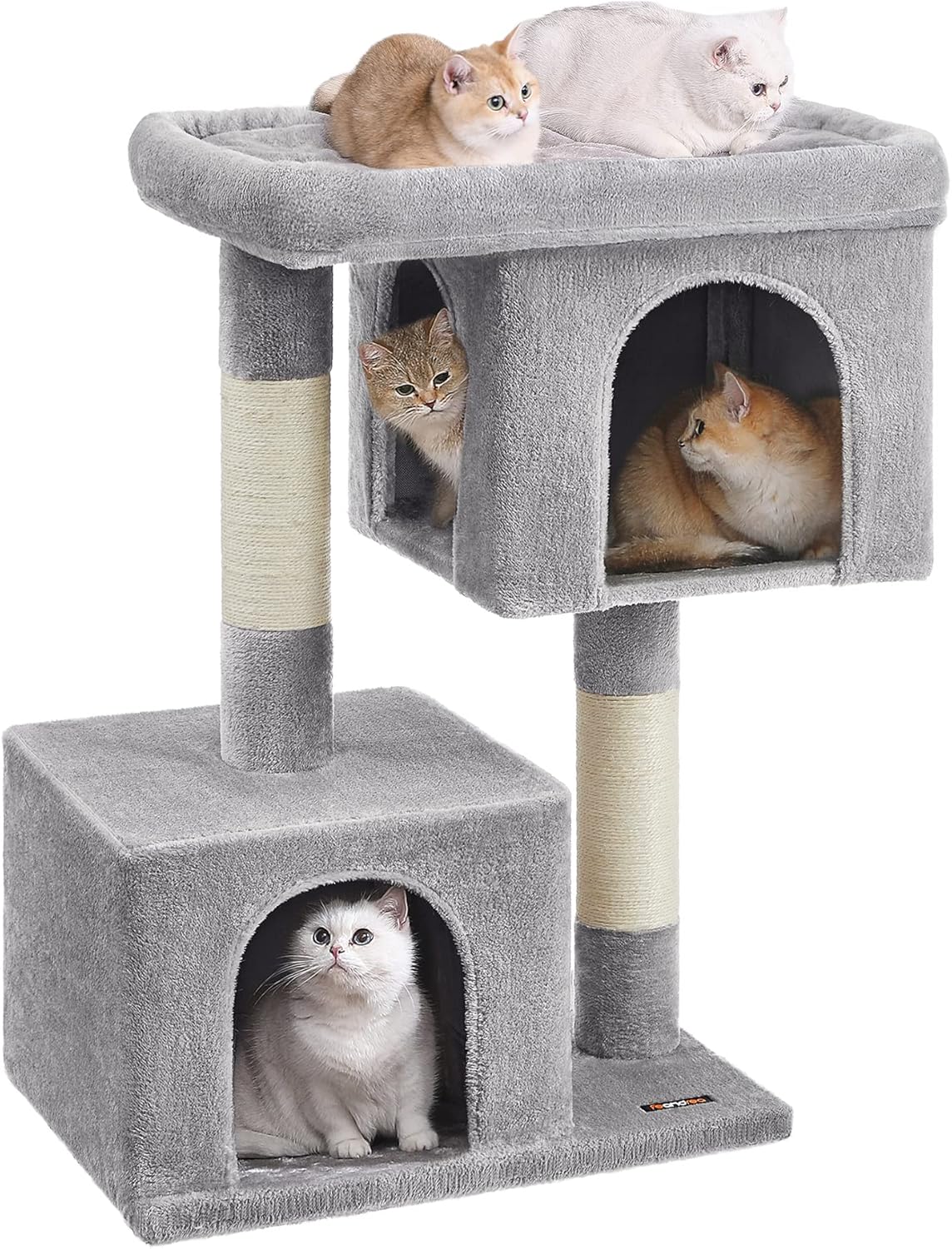 Feandrea Cat Tree for Extra Large Cats with 2 Cat Caves