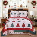 Christmas Bed in A Bag 3 Piece Quilt Set for Holiday Cheer