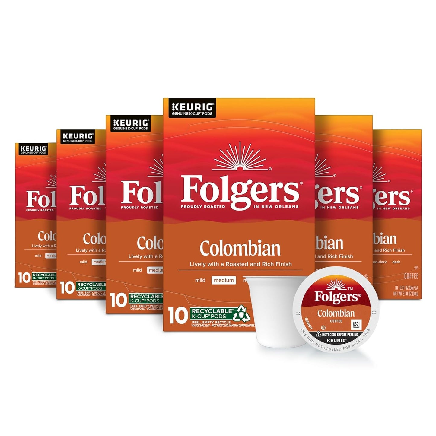 Folgers Colombian Coffee K-Cup Pods for Perfect Morning Brew