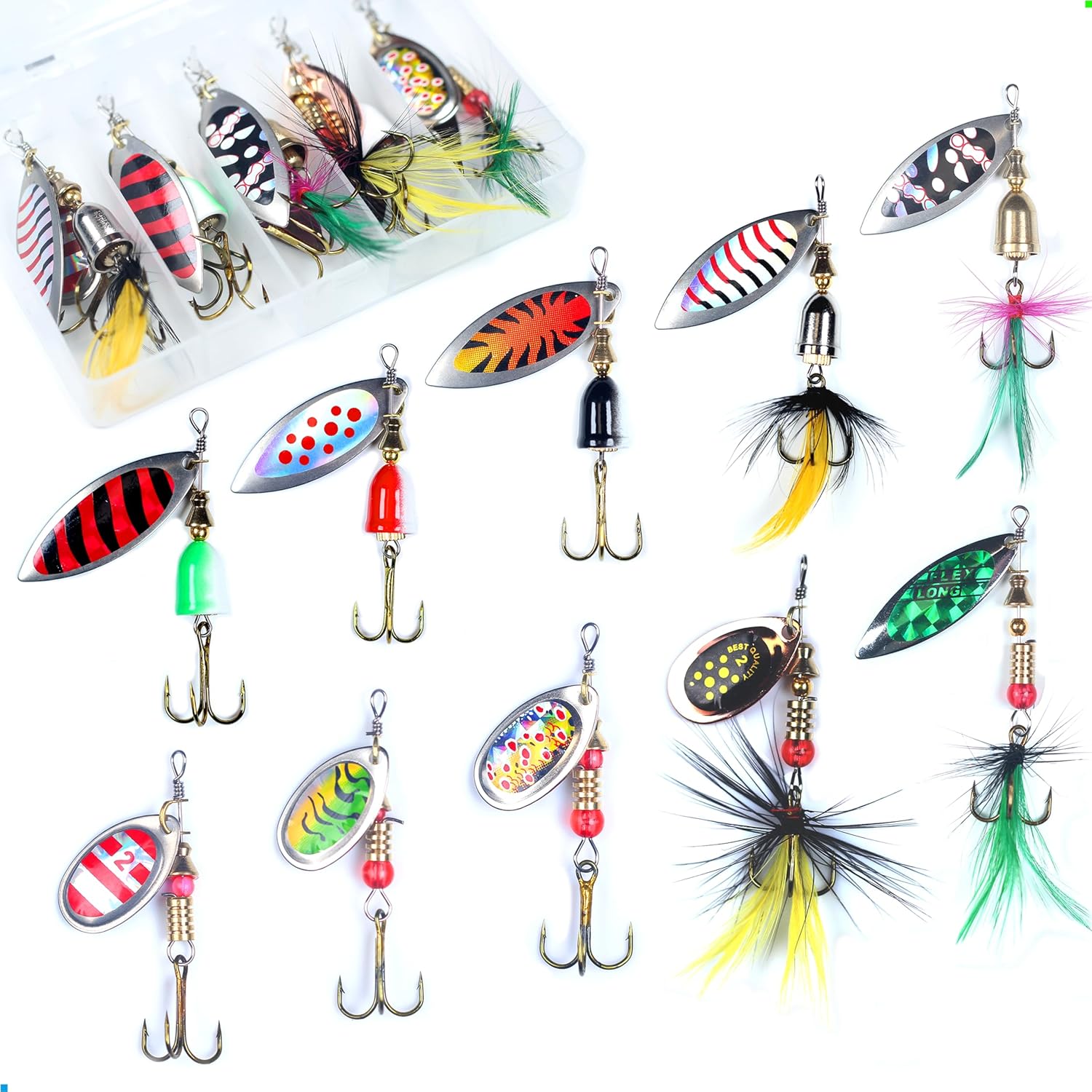 Premium Spinnerbait Lure Kit - Bass and Salmon Magnet