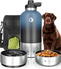Hemli Dog Water Bottle: Insulated Travel Companion