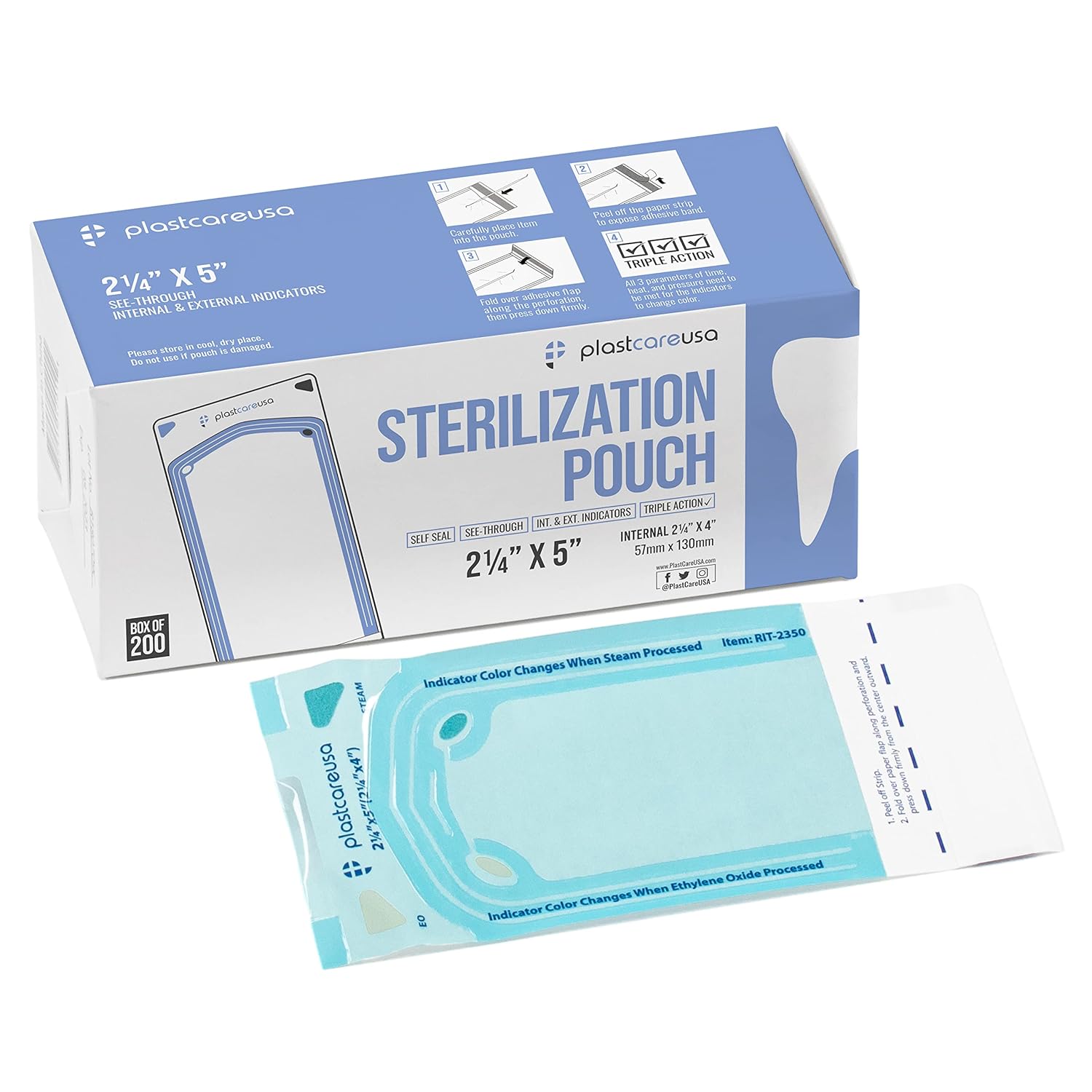 1000 Self Sterilization Autoclave Pouches for Dental Tools