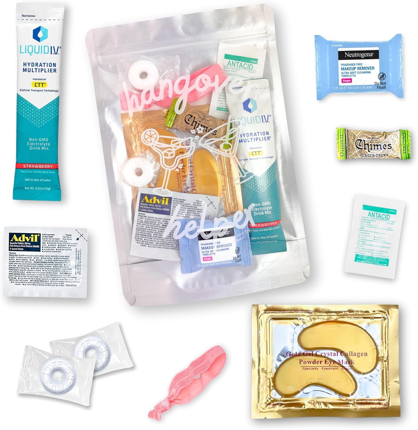 Hangover Kit 5 Pack Pre Filled Party Favors for Celebrations