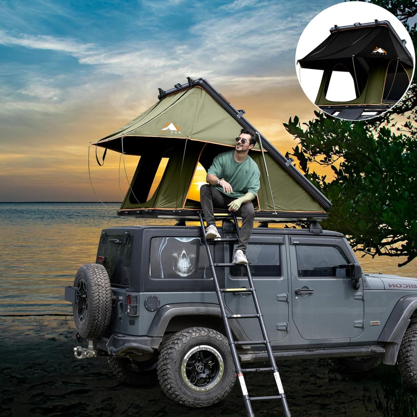 HEYFUN Rooftop Tent: Pop-Up Adventure