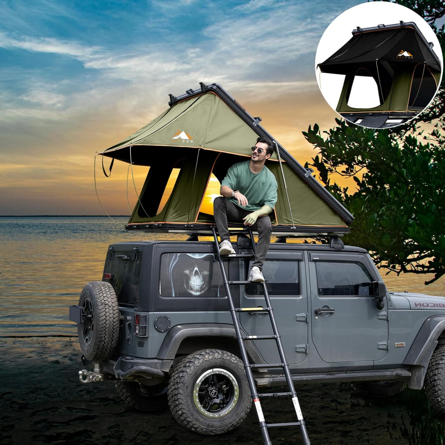 HEYFUN Rooftop Tent: Pop-Up Adventure