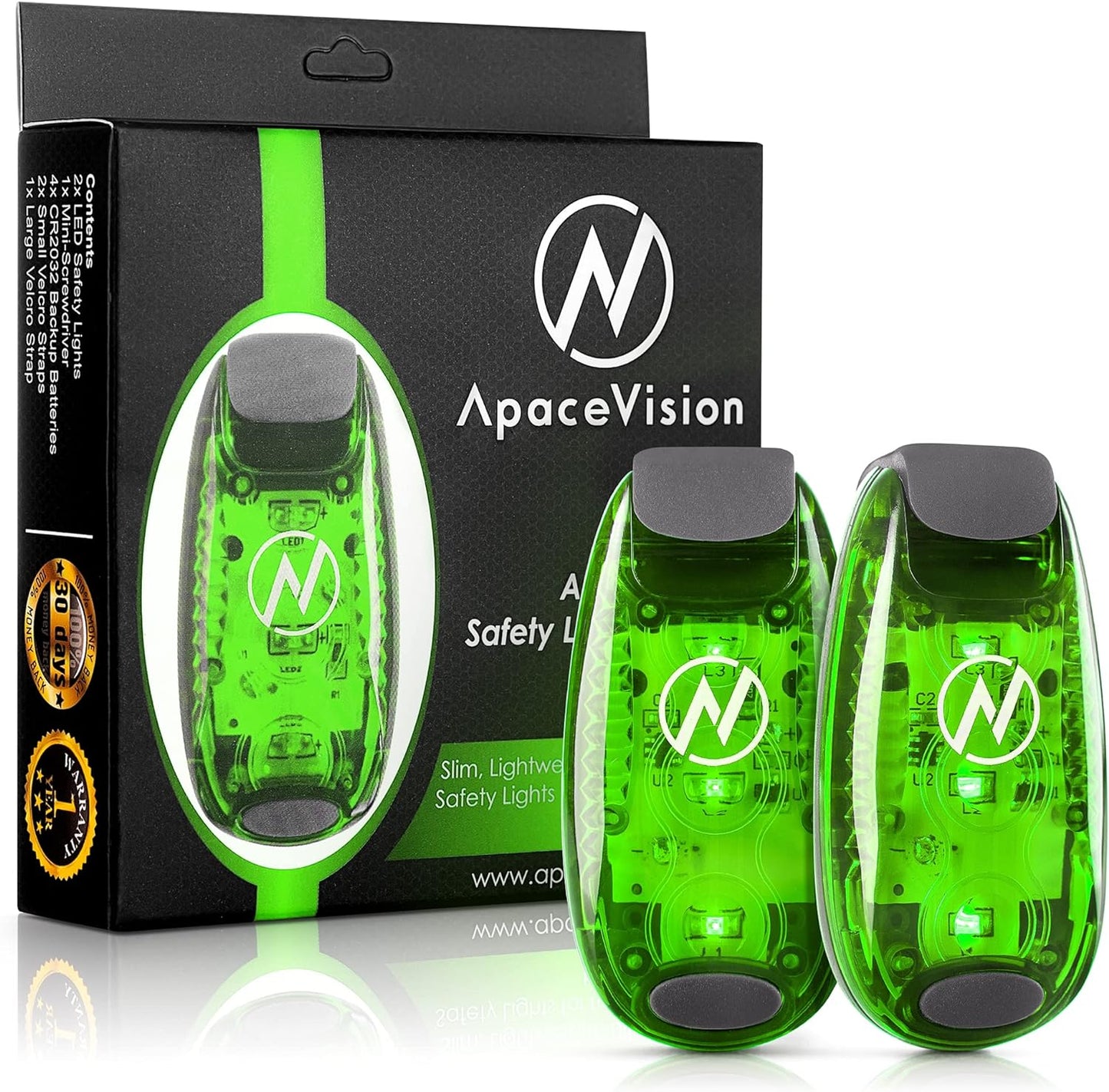 Apace Vision LED Safety Lights - High Visibility for All
