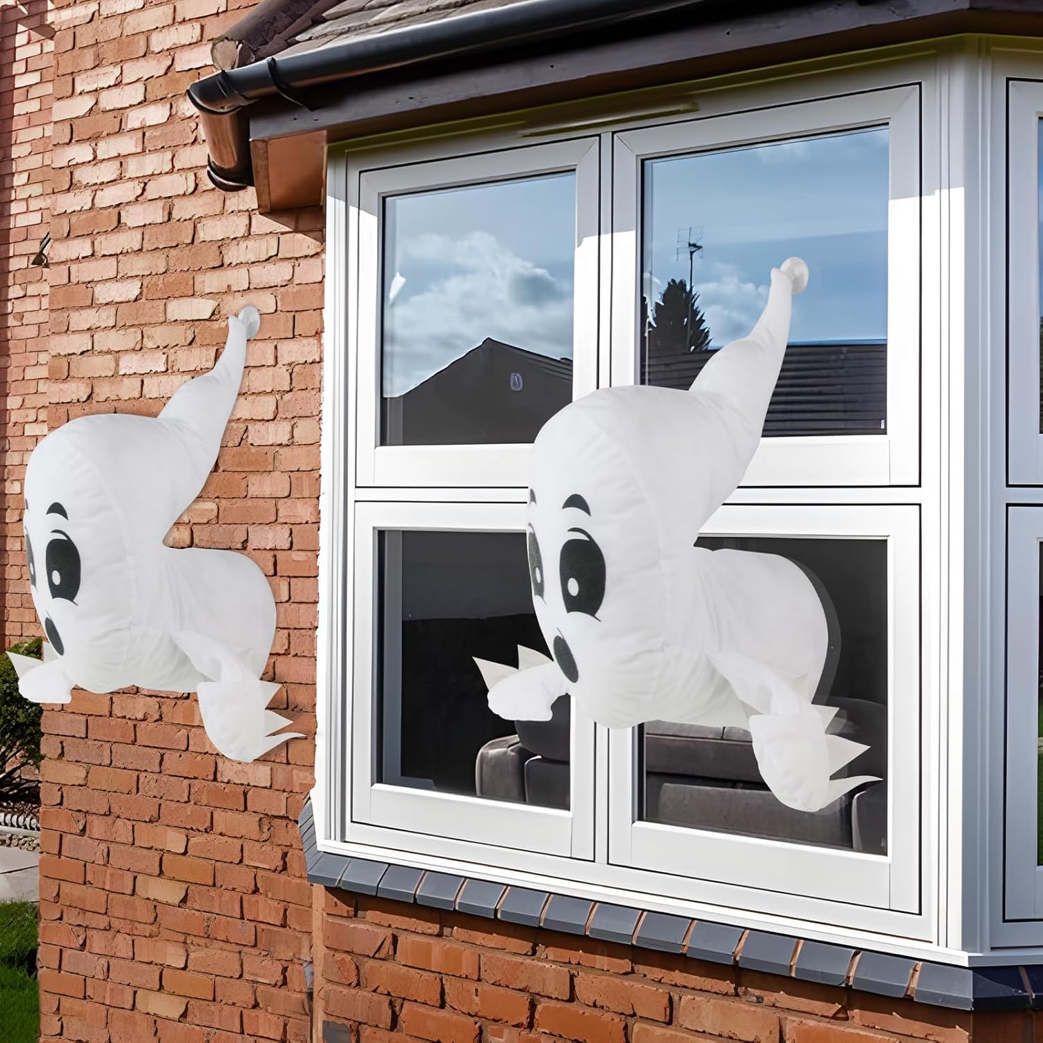 Window Crasher Ghosts - Cute Halloween Stuffed Decorations