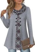 Long Sleeve Cowl Neck Top for Women by Bebonnie for Chic Style