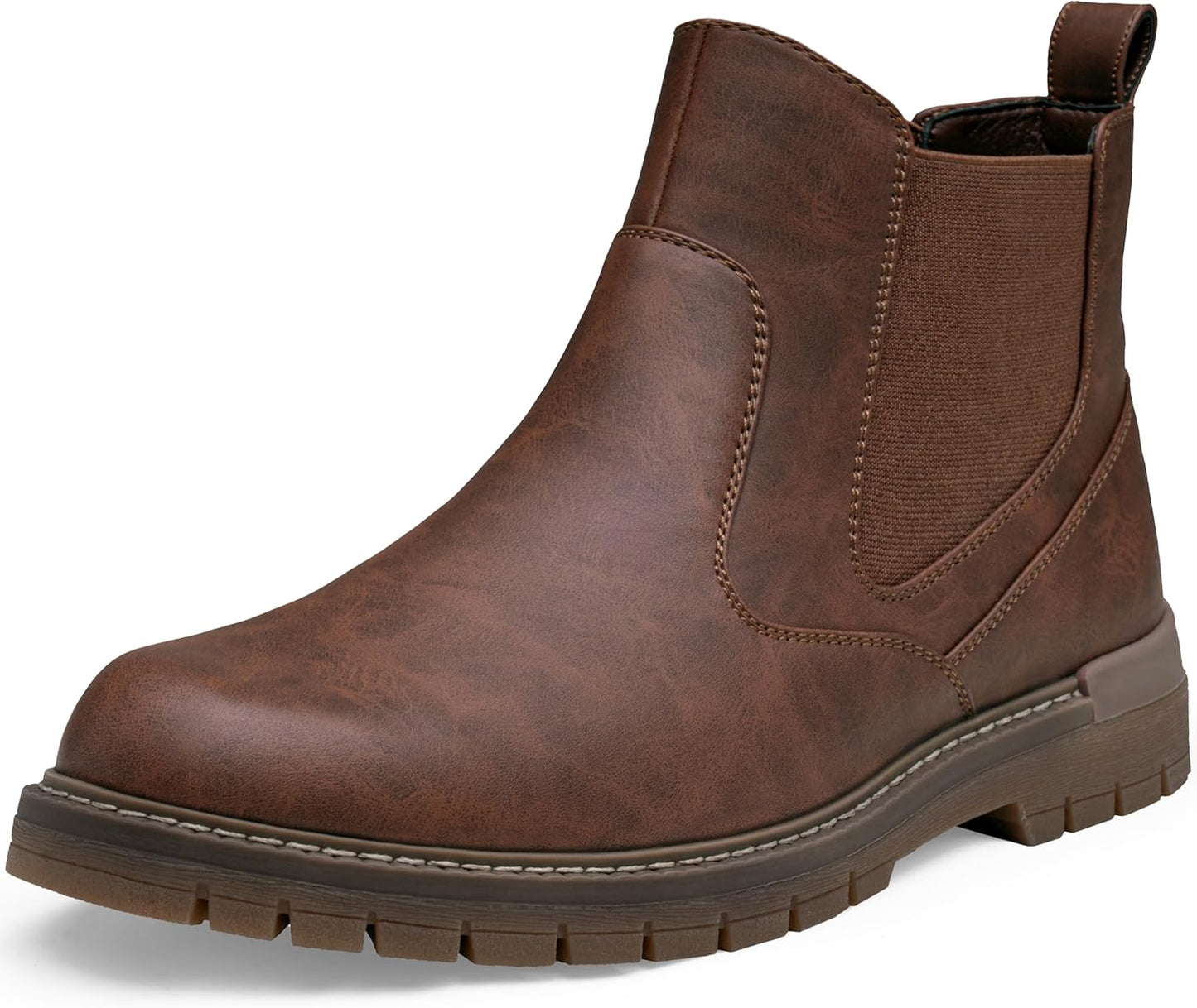 Jousen Mens Boots Retro Chelsea Slip On Casual Boots for Men