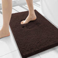 Smiry Luxury Chenille Bathroom Rug 34x21 - Soft, Absorbent Mat