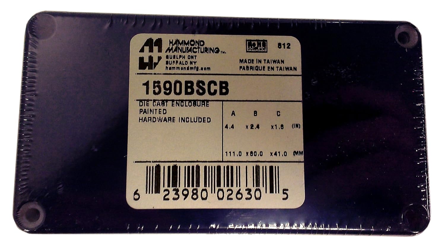 Hammond 1590BSCB Cobalt Blue Diecast Aluminum Enclosure Review