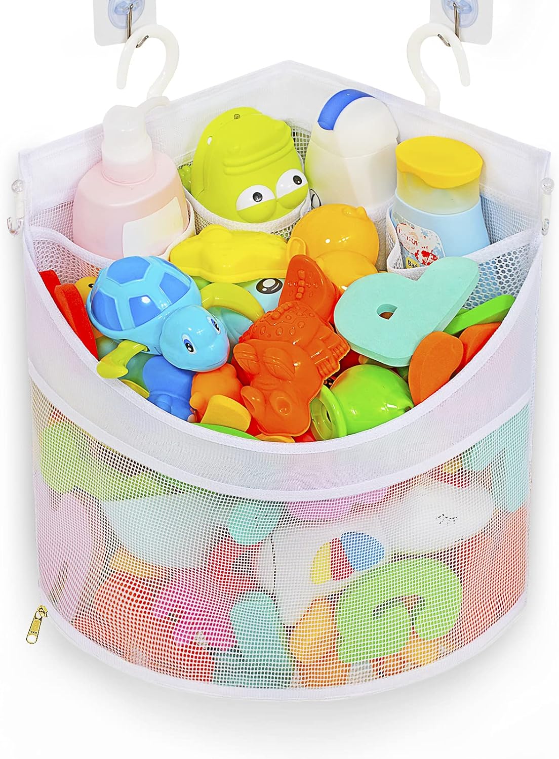 Quick-Dry Corner Bath Toy Holder - Mould Proof & Spacious