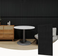 Acoustic Wood Slat Wall Panels 2pack - Noise Dampening Oak Slats