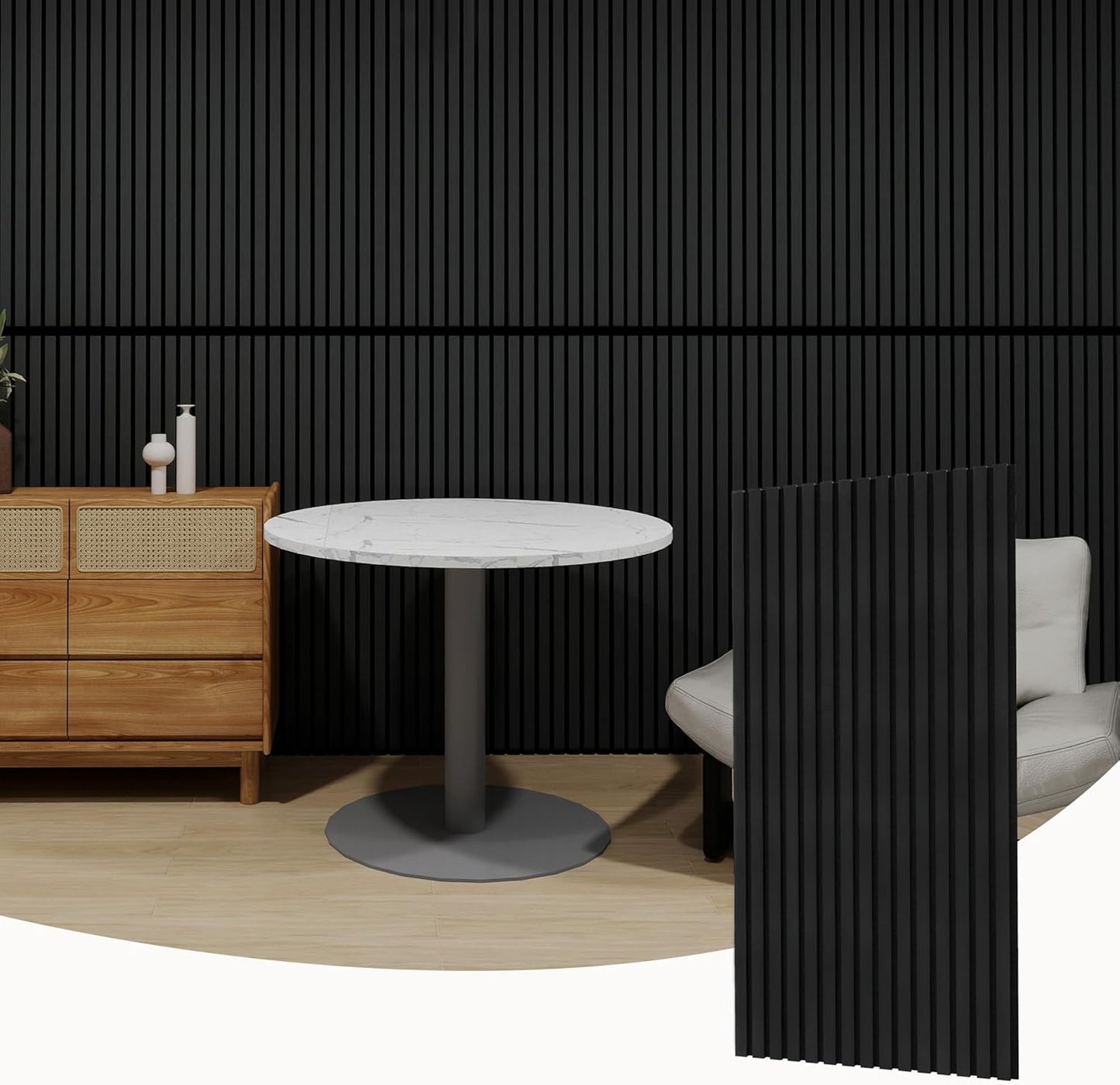 Luxdecor Acoustic Wood Slat Wall Panels for Modern Spaces