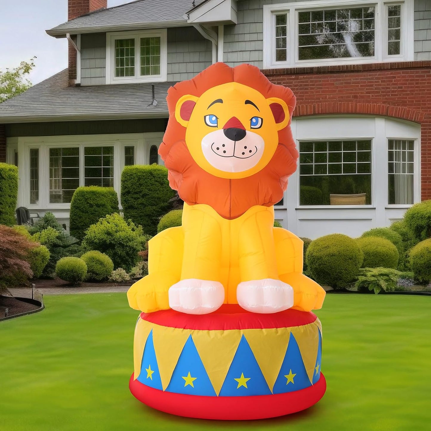 LED 5 FT Inflatable Lion for Circus Carnival Party Fun