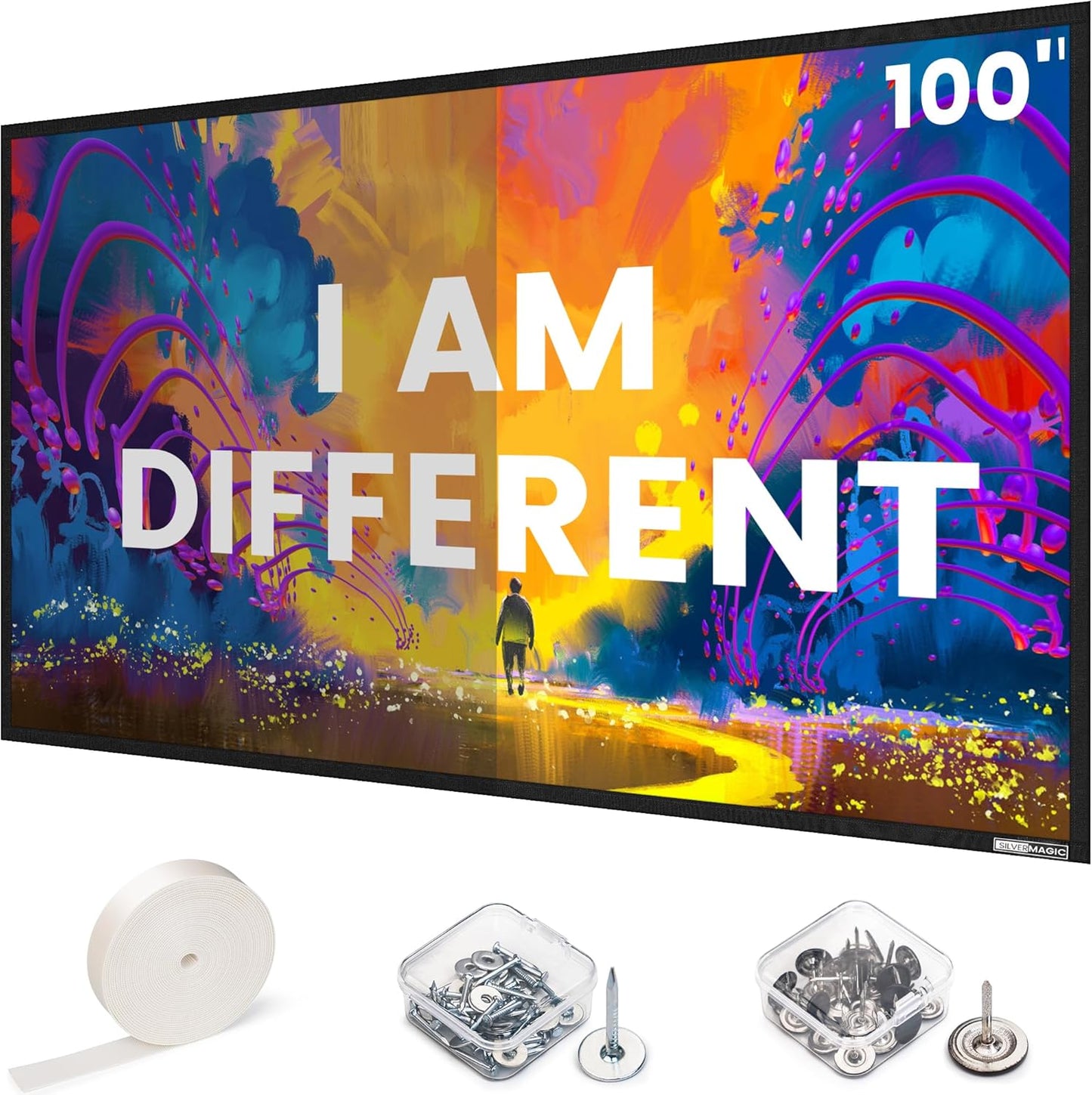 SilverMagic 100 ALR Projector Screen - High Contrast & Brightness