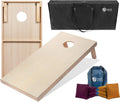Cornhole Boards 3ftx2ft Tailgating Game Set - Solid Wood with LED