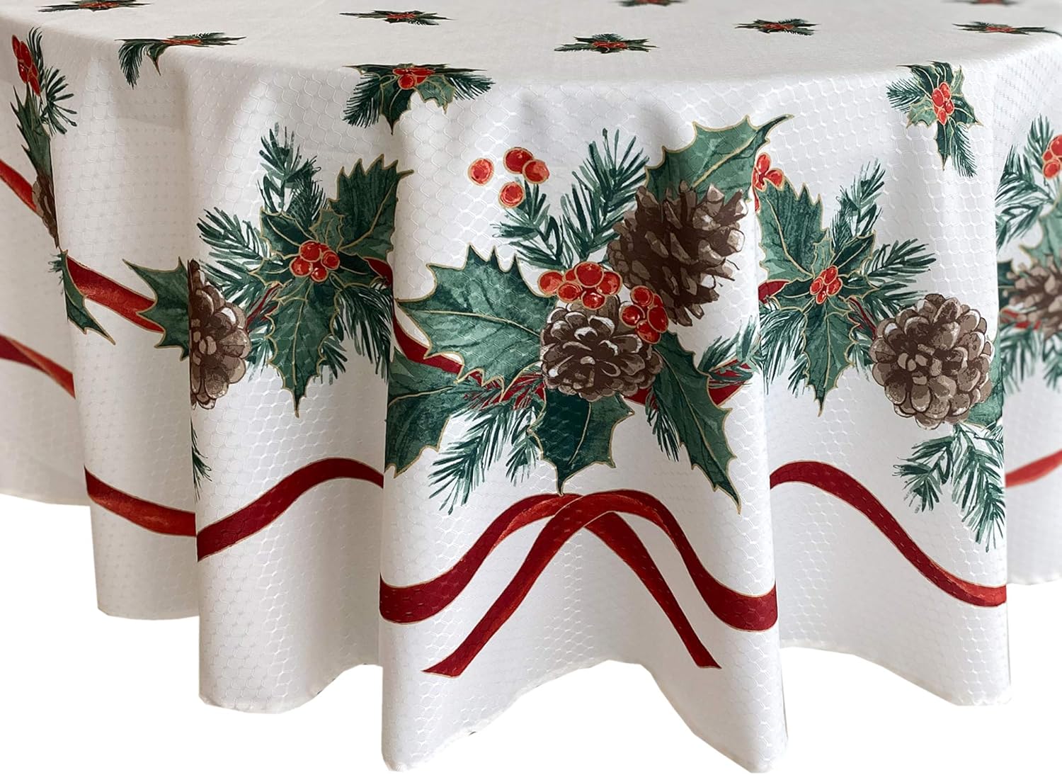 Lintex Evergreen Garland Christmas Tablecloth for Festive Dining