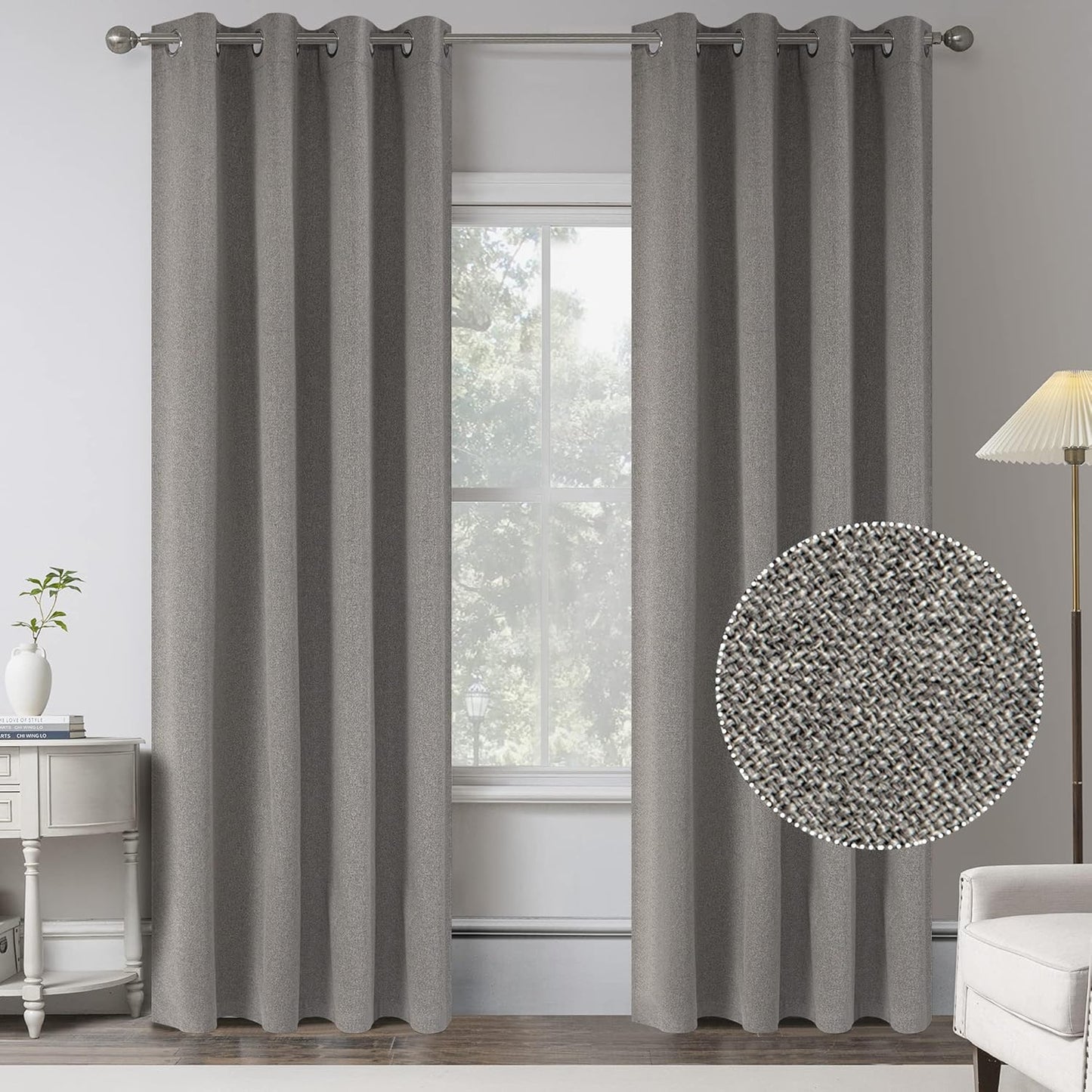 100 Percent Blackout Curtains 84 Inches Long for Modern Decor