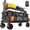 48 in L Collapsible Wagon Cart Foldable - 560lb Capacity Grey
