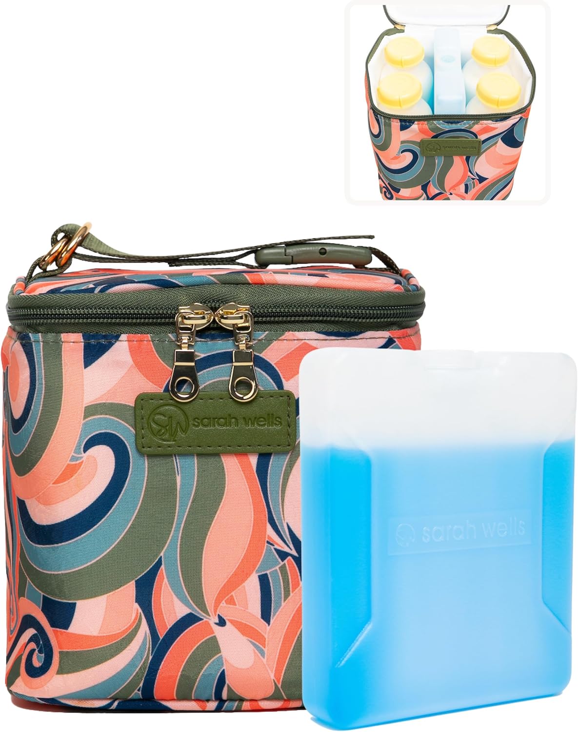 Cold Gold Breastmilk Cooler Bag for Work, Travel & Daycare
