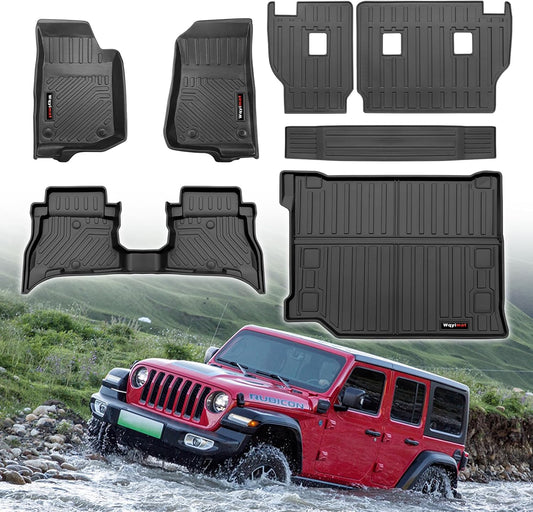 2021-2025 Jeep Wrangler JL 4XE Floor Mats for All Weather Use