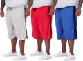 Real Essentials Men's Big & Tall 3-Pack Dry Fit & Mesh Shorts