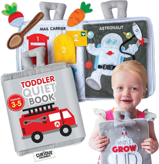 Curious Columbus Quiet Book for Toddlers - Fun Travel Toy