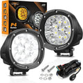 4 in 90W LED Offroad Driving Lights - High Output Spot Beam